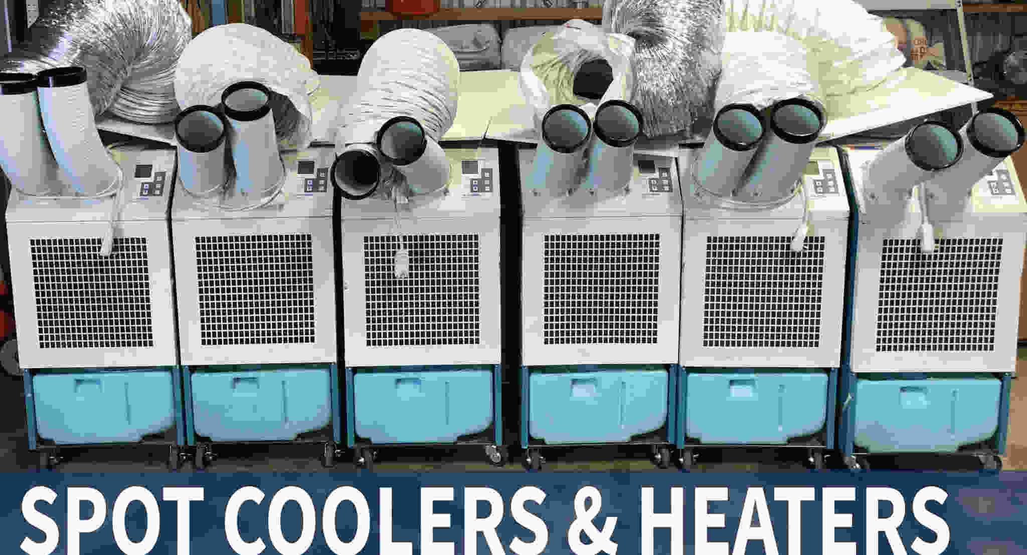 Commercial spot coolers and heaters